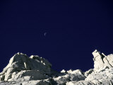 Mt. Whitney and Moon in California, USA Posters by Michael Brown