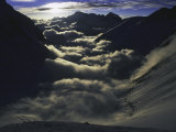 Dramatic Sun and Clouds on Southside of Everest, Nepal Affiches par Michael Brown
