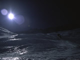 Climbing at Night on the Southside of Everest, Nepal Prints by Michael Brown