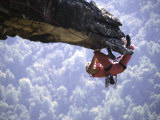 Climber on Edge of Rock, USA Photographie par Michael Brown