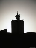 Silhouette of Tower, Morocco Print by Michael Brown