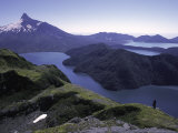 Blue Lakes Surrounded by Mountains, Chile Posters by Pablo Sandor