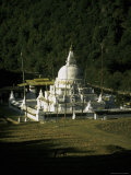 Temple Surrounded by Green Trees, Bhutan Posters by Michael Brown