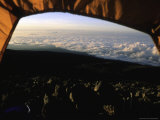 View from the Tent, Kilimanjaro Poster par Michael Brown