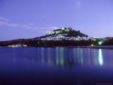 Lindos at Night from Grand Harbour, Greece Photographic Print by Ian West