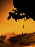 Rock Climber Silhouette Photographie