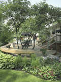 Landscaped Deck Photographic Print