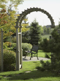 The Bench Beyond the Arch Photographic Print