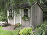 Garden Building with Window Boxes Photographic Print