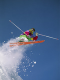 Colorful Skier Photographic Print