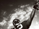 Low Angle View of an American Football Player Photographic Print