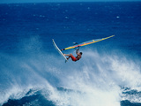 Man Windsurfing in the Sea Photographic Print