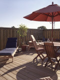 Deck with Umbrella Photographic Print