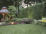 Garden Gazebo with Landscaping Photographic Print