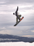 Airborne Snowboarder Lámina fotográfica Airborne Snowboarder Lámina fotográfica