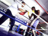 Trainer and Boxer in the Ring Photographic Print