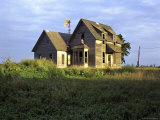 Abandoned House in a Field Photographic Print