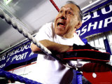 Boxing Coach in a Boxing Ring Photographic Print