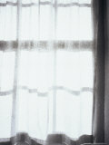 Sunlight Shining Through the Curtains on a Window Photographic Print