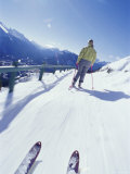First Person View of Cross Country Skiing Photographic Print