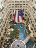 High Angle View of a Hotel Swimming Pool Photographic Print