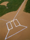 Markings on a Baseball Field Photographic Print