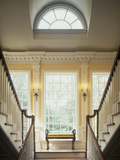 Double Staircase in Upscale Home Photographic Print
