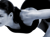 Woman Doing Pushups Photographic Print