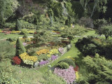 Sunken Garden, Butchart Gardens, British Columbia, Canada Lámina fotográfica