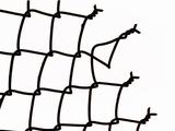 Broken Chain-Link Fence Photographic Print