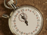 Close-up of a Stopwatch Lámina fotográfica