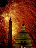 Washington Monument Capitol Building Washington, D.C. USA Photographic Print