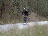 Man Cycling on a Bicycle Photographic Print