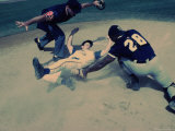 Baseball Players on a Field Photographic Print