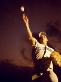 Man Throwing a Baseball Photographic Print