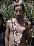 Jivero Indian, Ecuador, Photographic Print