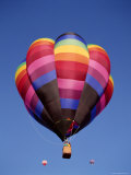 Colorful Hot Air Balloons in Sky, Albuquerque, New Mexico, USA Photographic Print
