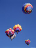 Colorful Hot Air Balloons in Sky, Albuquerque, New Mexico, USA Photographic Print