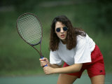 Tennis Player in Sunglasses Photographic Print