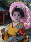 Apprentice Geisha (Maiko), Woman Dressed in Traditional Costume, Kimono, Kyoto, Honshu, Japan Photographic Print