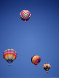 Colorful Hot Air Balloons in Sky, Albuquerque, New Mexico, USA Photographic Print