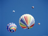Colorful Hot Air Balloons in Sky, Albuquerque, New Mexico, USA Photographic Print