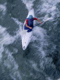 Kayaking in White Water Photographic Print