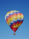 Colorful Hot Air Balloon in Sky, Albuquerque, New Mexico, USA Photographic Print