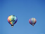 Colorful Hot Air Balloons in Sky, Albuquerque, New Mexico, USA Photographic Print