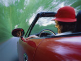 Red Hat Red Convertible Photographic Print