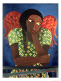 Black Girl with Wings Giclee Print by Laura James