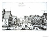 German Market Town, 1704 Giclee-trykk av Johann Alexander Boener