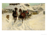 The Sleigh Ride, 1896 Impressão giclée por Jaroslav Fr. Julius Vesin