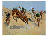 Turn Him Loose, Bill, c.1893 Giclee Print by Frederic Sackrider Remington